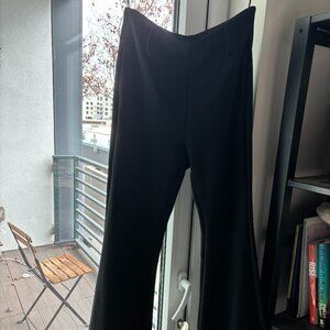 Black dress flared pants
